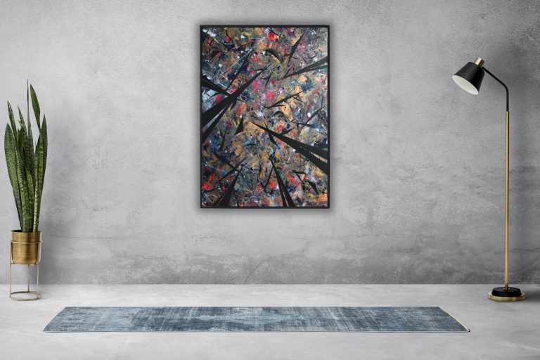 Blijburg kunst Amsterdam abstract art Suzanne Allegonda action painting live painting