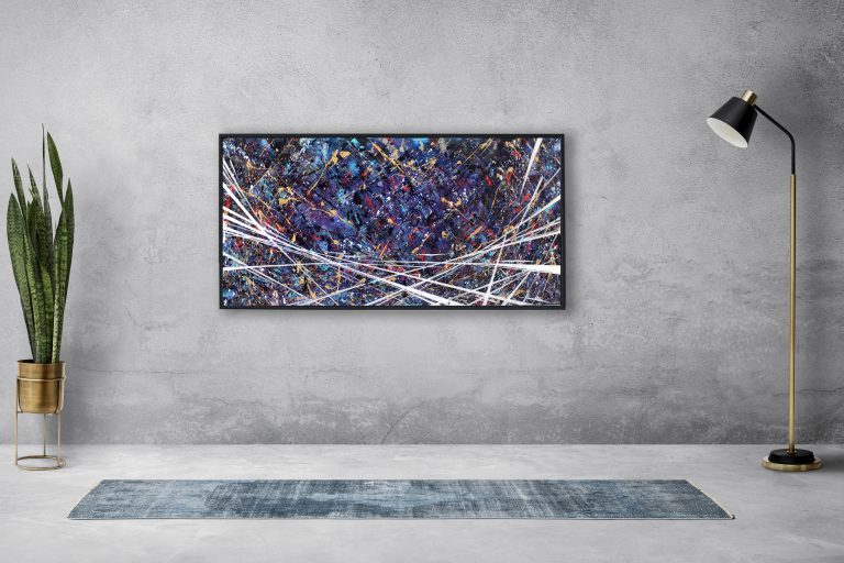 vondelbunker kunst Amsterdam abstract art Suzanne Allegonda action painting live painting